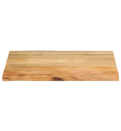 Dessus de table 90x60x2,5 cm bord vivant bois massif manguier