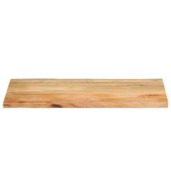 Dessus de table 120x60x2,5 cm bord vivant bois massif manguier