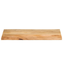 Dessus de table 110x60x3,8 cm bord vivant bois massif manguier