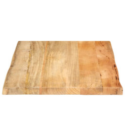 Dessus de table 70x60x2,5 cm bord vivant bois massif manguier