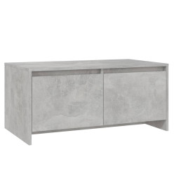 Table basse Gris béton 90x50x41,5 cm Aggloméré