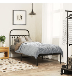 Tête de lit métal noir 80 cm