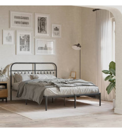 Tête de lit métal noir 140 cm