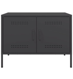 Meubles TV 2 pcs noir 68x39x50,5 cm acier