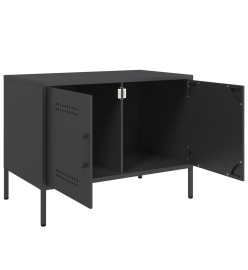 Meubles TV 2 pcs noir 68x39x50,5 cm acier