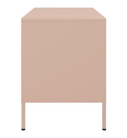 Meuble TV rose 68x39x50,5 cm acier