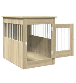 Meuble de cage pour chiens chêne sonoma 55x80x68 cm