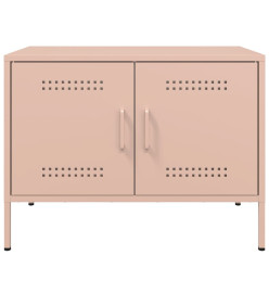 Meubles TV 2 pcs rose 68x39x50,5 cm acier