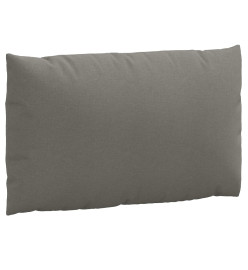 Coussins de palette lot de 2 gris foncé mélangé tissu