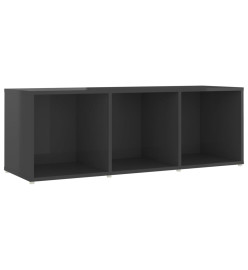 Meubles TV 2 pcs Gris brillant 107x35x37 cm Aggloméré