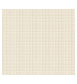 Couverture lestée Crème clair 200x230 cm 13 kg Tissu