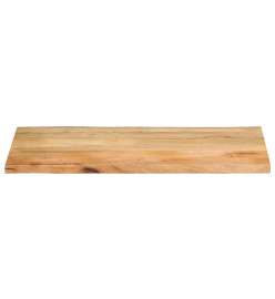 Dessus de table 100x60x3,8 cm bord vivant bois massif manguier