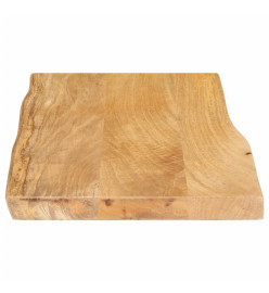 Dessus de table 60x40x3,8 cm bord vivant bois massif manguier