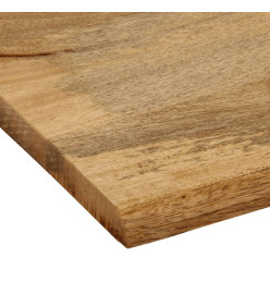 Dessus de table 110x80x3,8 cm bord vivant bois massif manguier