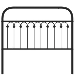 Tête de lit métal noir 107 cm