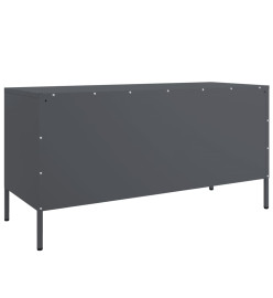 Meuble TV anthracite 100,5x39x50,5 cm acier