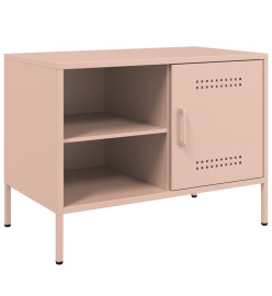 Meubles TV 2 pcs rose 68x39x50,5 cm acier