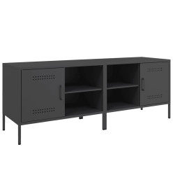 Meubles TV 2 pcs noir 68x39x50,5 cm acier