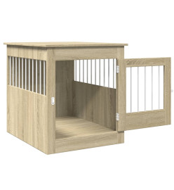 Meuble de cage pour chiens chêne sonoma 64,5x80x71 cm