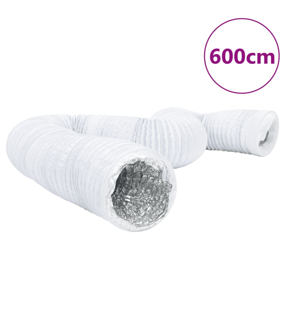 Conduit de ventilation aluminium et PVC 6 m Ø15 cm