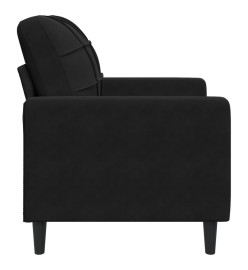 Fauteuil Noir 60 cm Velours