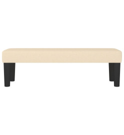 Banc Crème 100x30x30 cm Tissu