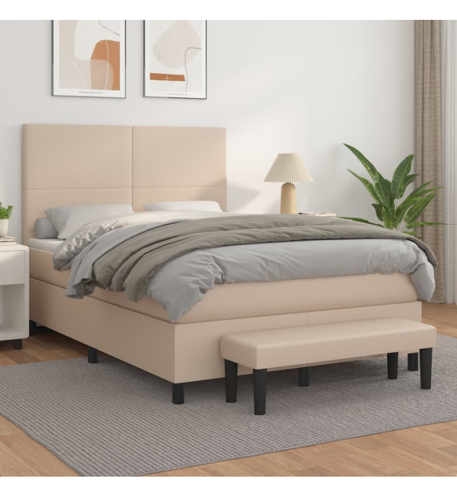 Sommier à lattes de lit avec matelas Cappuccino 140x200 cm Sommier à lattes de lit avec matelas Cappuccino 140x200 cm