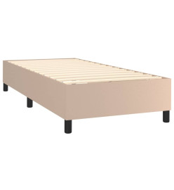 Sommier à lattes de lit avec matelas Cappuccino 100x200 cm