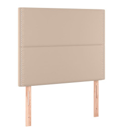 Sommier à lattes de lit avec matelas Cappuccino 100x200 cm
