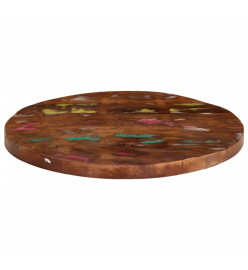 Dessus de table Ø 40x3,8 cm rond bois massif de récupération