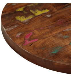 Dessus de table Ø 40x3,8 cm rond bois massif de récupération