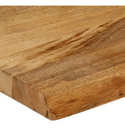 Dessus de table à bord vivant 180x20x2,5cm bois massif manguier