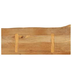 Dessus de table à bord vivant 90x20x2,5 cm bois massif manguier