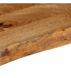 Dessus de table à bord vivant 90x20x2,5 cm bois massif manguier