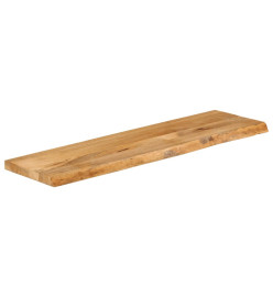 Dessus de table à bord vivant 100x40x2,5cm bois massif manguier