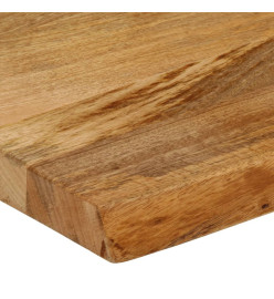 Dessus de table à bord vivant 100x40x2,5cm bois massif manguier