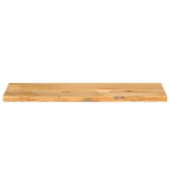 Dessus de table à bord vivant 110x30x2,5cm bois massif manguier