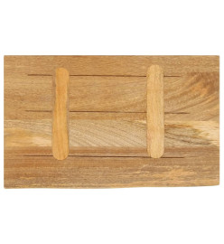 Dessus de table à bord vivant 50x30x2,5 cm bois massif manguier