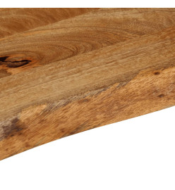 Dessus de table à bord vivant 50x30x2,5 cm bois massif manguier