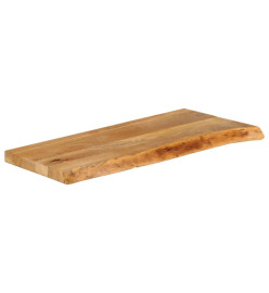 Dessus de table à bord vivant 90x30x2,5 cm bois massif manguier