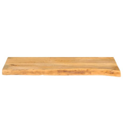 Dessus de table à bord vivant 80x30x3,8 cm bois massif manguier