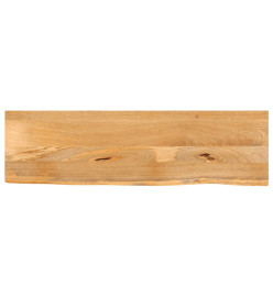 Dessus de table à bord vivant 100x40x3,8cm bois massif manguier