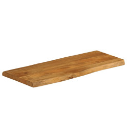 Dessus de table 100x40x2,5 cm bord vivant bois massif manguier