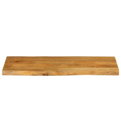 Dessus de table 100x40x2,5 cm bord vivant bois massif manguier