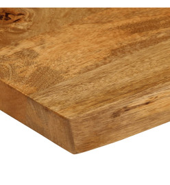 Dessus de table 100x40x2,5 cm bord vivant bois massif manguier