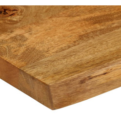 Dessus de table 100x40x3,8 cm bord vivant bois massif manguier