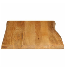 Dessus de table 70x60x2,5 cm bord vivant bois massif manguier