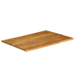 Dessus de table 100x80x3,8 cm bord vivant bois massif manguier