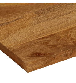 Dessus de table 100x80x3,8 cm bord vivant bois massif manguier