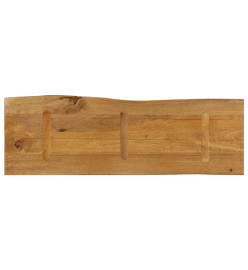 Dessus de table 120x40x3,8 cm bord vivant bois massif manguier